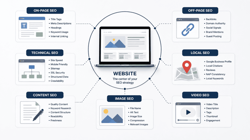 Major types of search engine optimization